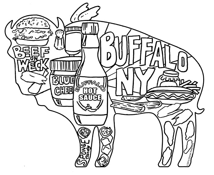 Buffalo Bills Logo coloring page