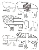 Let's Go Buffalo Coloring Book - Digital Printable Download