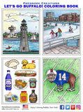 Let's Go Buffalo Coloring Book - Digital Printable Download